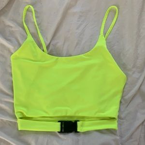 Neon yellow tank